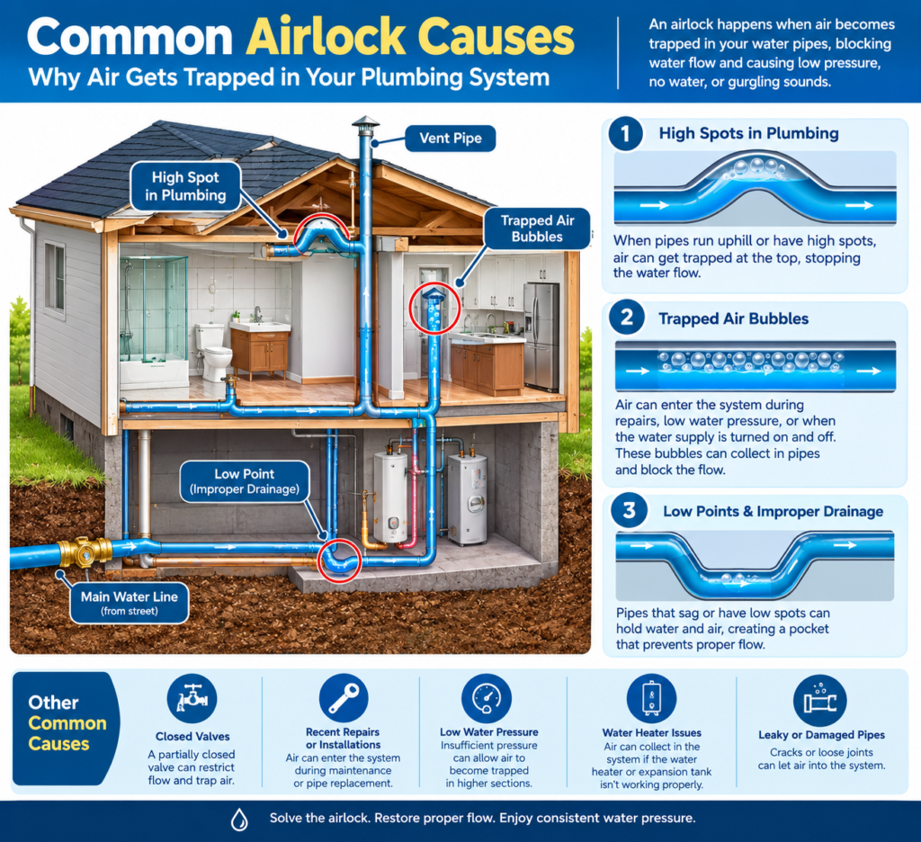 Airlock From Your Water Pipes